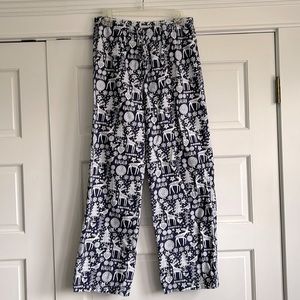 Garnet Hill Organic Cotton Flannel PJ Pants
